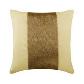 Gold Center - Gold Art Silk Throw Pillow Cover