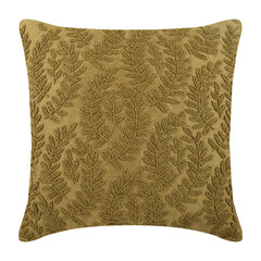Golden Ivy Leaves Decorative Euro Sham