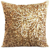 Golden Sparkle Sequins Decorative Euro Sham