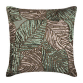 Green Camouflage - Olive Green Art Silk Decorative Euro Sham
