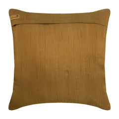 Green Lotus Embroidery Throw Pillow Cover