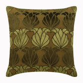 Green Lotus Silk Decorative Euro Sham