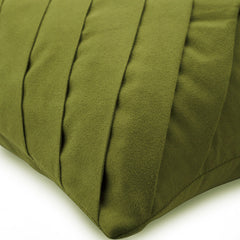 Green No Limits No Lines - Green Suede Decorative Euro Sham