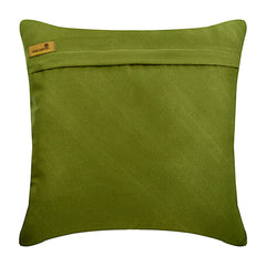 Green No Limits No Lines - Green Suede Throw Pillow Cover
