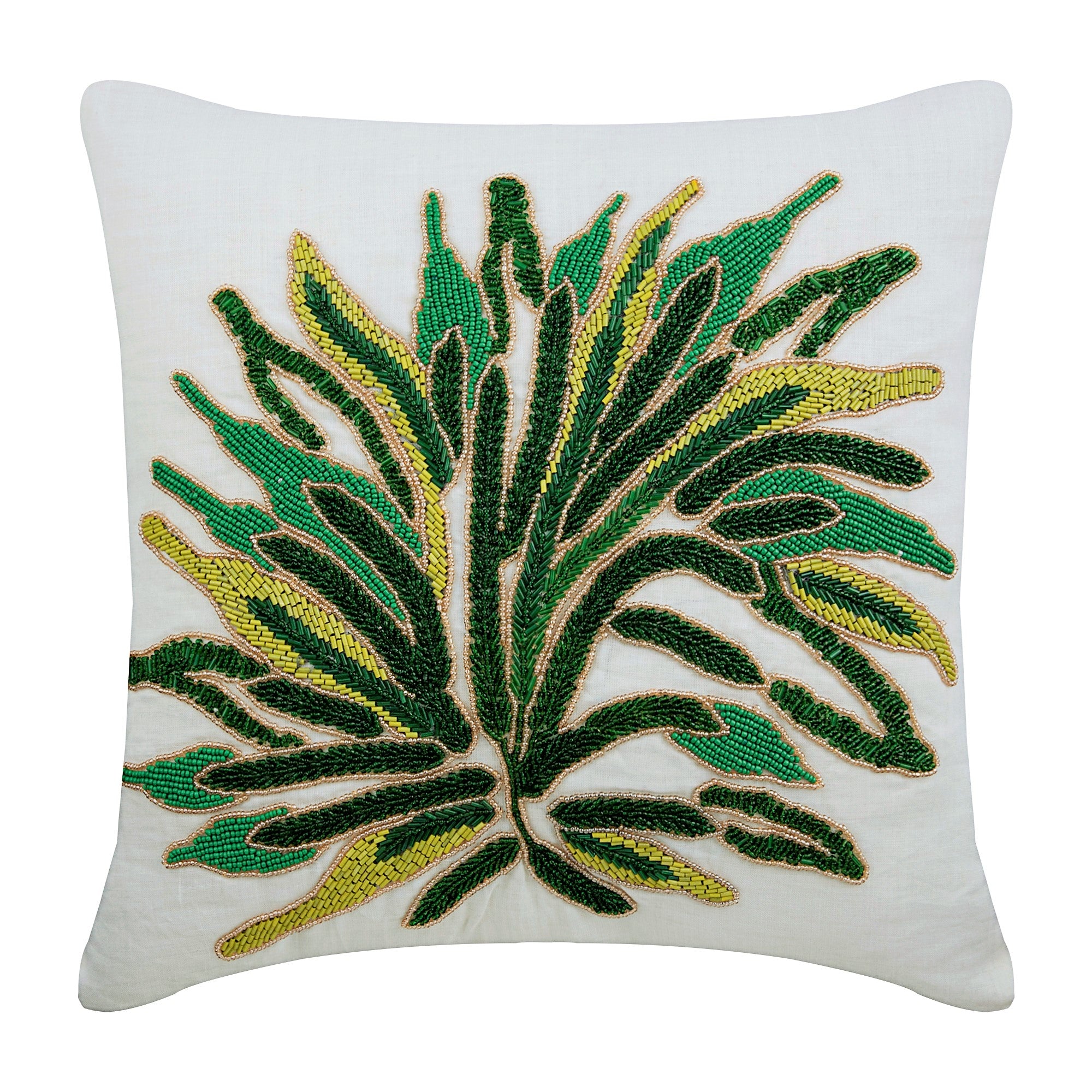 Green Shrub Pillow Cover