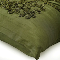 Green Tree Silk Decorative Euro Sham