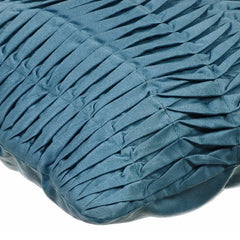 Grey Blue Wind Folds - Gray Blue Faux Suede Throw Pillow Cover