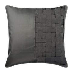 Grey N Half Pillow Cover