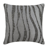 Grey Sand Dunes Silk Decorative Euro Sham