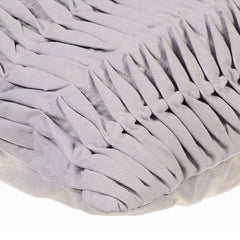 Grey Wind Folds - Gray Faux Suede Throw Pillow Cover