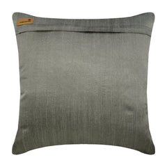 Honestly Silver - Silver Silk Throw Pillow Cover