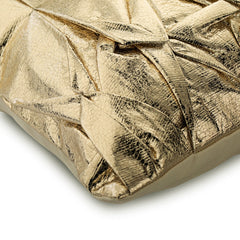 Stunning Gold - Gold Faux Leather Decorative Euro Sham