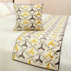 Tripod Decorative Bed Runner and Pillow Cover