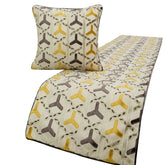 Tripod Decorative Bed Runner and Pillow Cover