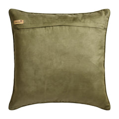 Damask Garden - Green Silk Throw Pillow Cover