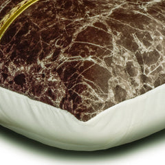 Solar Quartz Brown Lumbar Pillow Cover