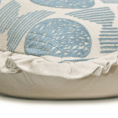 Alisa - Blue Linen Throw Pillow Cover