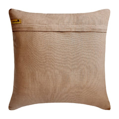 Burnished Glow - Copper Jacquard Silk Throw Pillow Cover