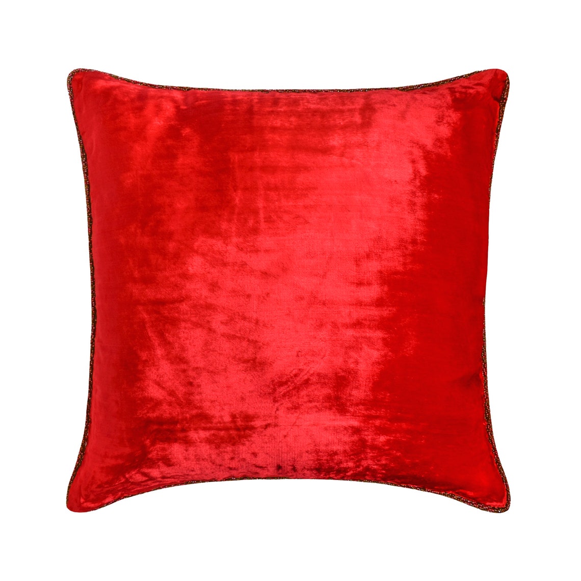Red Shimmer Decorative Euro Sham