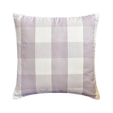 Lavender Plaid Decorative Euro Sham