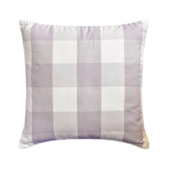 Lavender Plaid Decorative Euro Sham