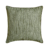 Sage Jute Throw Pillow Cover