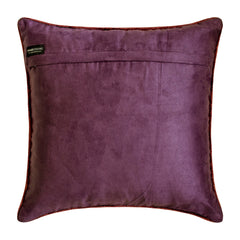 Ikat Dye - Purple Velvet Throw Pillow Cover