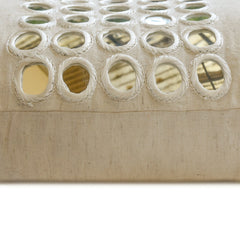 Aaina - Beige Linen Lumbar Pillow Cover