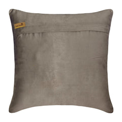 Crystal NightFall - Grey Suede Throw Pillow Cover