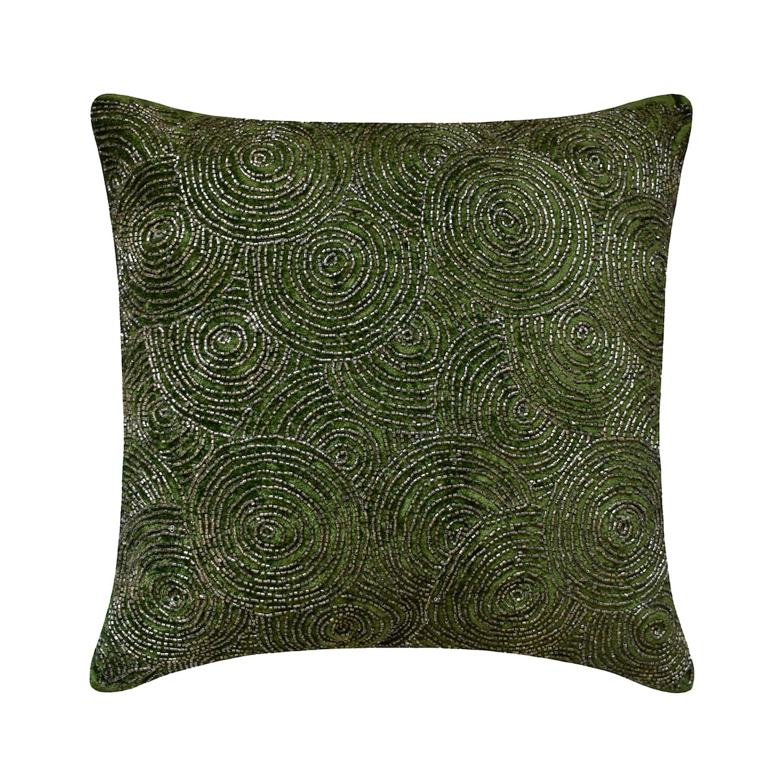 Flourishing Green Throw Pillow Cover