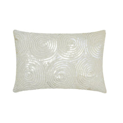 All Eyes on Ivory Lumbar Pillow Cover