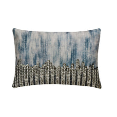Brushed Silver Lumbar Pillow Cover