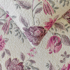 Vintage Birdie - Cotton Pink Decorative Bed Runner and Pillow Cover