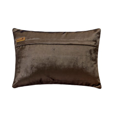 Fariba - Brown Velvet Lumbar Pillow Cover