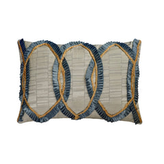 Ovoid Ribbon Lumbar Pillow Cover