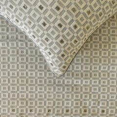 The Brick Effect - Velvet Grey Decorative Bed Runner and Pillow Cover