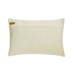 Silver Eonian - Silver & Gold Jacquard Lumbar Pillow Cover