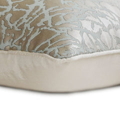 Interlaced - Blue Jacquard Throw Pillow Cover