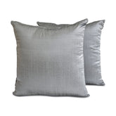 Silver Gray Luxury Throw Pillow Cover