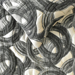 Circlewise - Jacquard Black Decorative Bed Runner and Pillow Cover