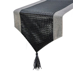 Black Leathersmith Decorative Table Runner