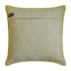 Geolattice Chartreuse - Chartreuse Green Velvet Throw Pillow Cover