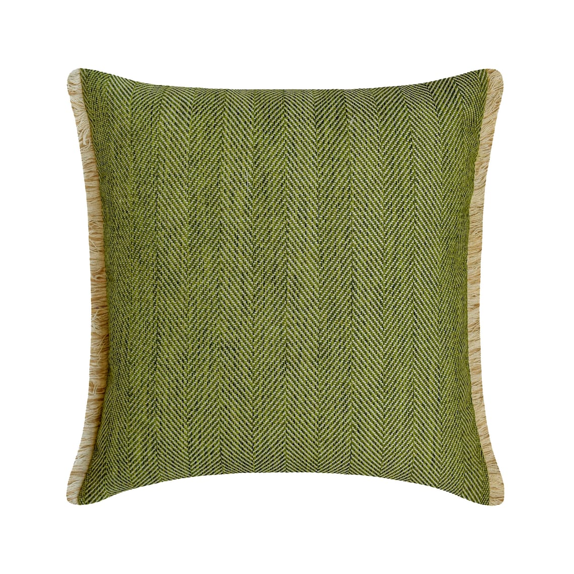 Evergreen Jute Throw Pillow Cover
