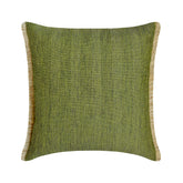 Evergreen Jute Throw Pillow Cover
