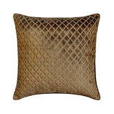 Geolattice Brown Throw Pillow Cover