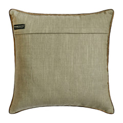 Geolattice Brown - Brown Velvet Throw Pillow Cover