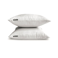 White Luxury Pack of 2 - White Art Silk Throw Pillow Cover
