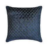 Geolattice Navy Throw Pillow Cover