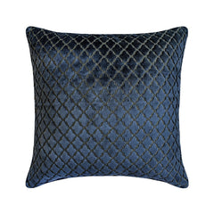 Geolattice Navy Throw Pillow Cover