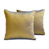 Turquoise Gold Luxury Throw Pillow Cover